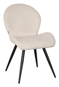 LABEL51 Eetkamerstoel 'Sky' Teddy, kleur Ivory