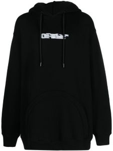 Off-White hoodie en coton à logo imprimé - Noir