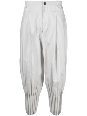 Homme Plissé Issey Miyake pantalon Cascade plissé - Gris