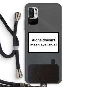 Alone: Xiaomi Redmi Note 10 5G Transparant Hoesje met koord