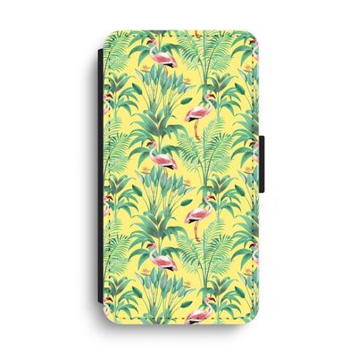Flamingo party: iPhone XS Max Flip Hoesje