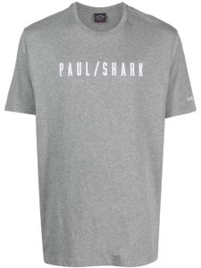 Paul & Shark t-shirt en coton à logo imprimé - Gris