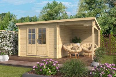 Blokhut - Tuinhuis Dora | 28mm | onbehandeld