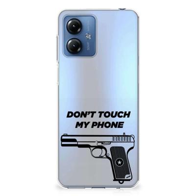 Motorola Moto G14 Silicone-hoesje Pistol DTMP Motorola Moto G14 Silicone-hoesje Pistol DTMP