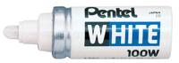 Viltstift pentel 100w rond 4mm wit | 12 stuks