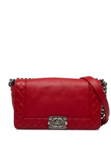 CHANEL Pre-Owned sac porté épaule Boy Chanel médium (2013-2014) - Rouge