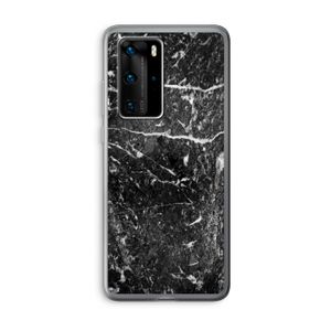 Zwart marmer: Huawei P40 Pro Transparant Hoesje