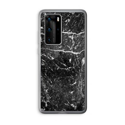 Zwart marmer: Huawei P40 Pro Transparant Hoesje