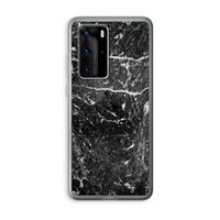 Zwart marmer: Huawei P40 Pro Transparant Hoesje