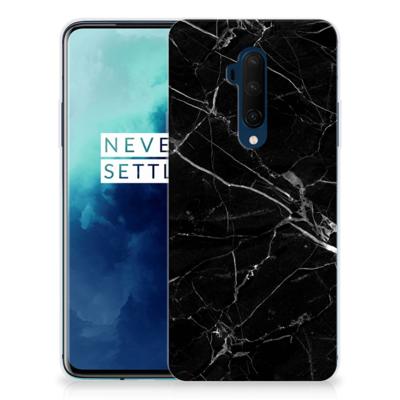 OnePlus 7T Pro | TPU | Siliconen hoesje | Marmer Zwart - Origineel Cadeau Vader
