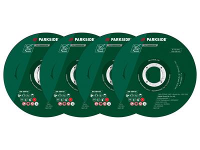PARKSIDE Accessoires voor haakse slijpers Ø 115 mm (4 aluminium doorslijpschijven)