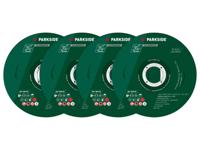 PARKSIDE Accessoires voor haakse slijpers Ø 115 mm (4 aluminium doorslijpschijven)
