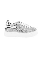 Philipp Plein Junior baskets à empiècements contrastants - Gris