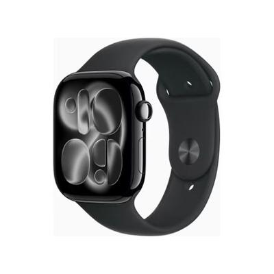 Apple Watch Series 11 46mm GPS Aluminium Sportband S/M Zwart