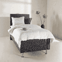 Nohr Bed 'Flecia' 90 x 200cm, kleur Donkergrijs
