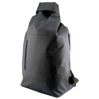 Waterdichte vegan duffel bag/plunjezak 30 liter zwart