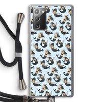 Zeemeermin: Samsung Galaxy Note 20 / Note 20 5G Transparant Hoesje met koord Zeemeermin: Samsung Galaxy Note 20 / Note 20 5G Transparant Hoesje met koord