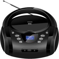Denver TDB-10 draagbare stereo-installatie Analoog 1,8 W DAB+, FM Zwart MP3 afspelen - thumbnail