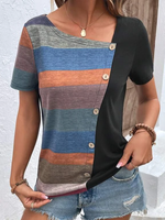 Casual Others Knitted Loose T-Shirt