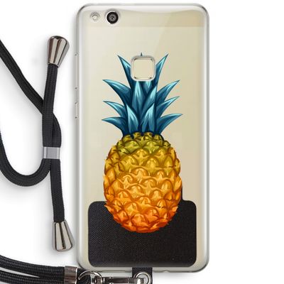 Grote ananas: Huawei Ascend P10 Lite Transparant Hoesje met koord
