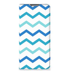 OPPO Reno8 Lite Hoesje met Magneet Zigzag Blauw