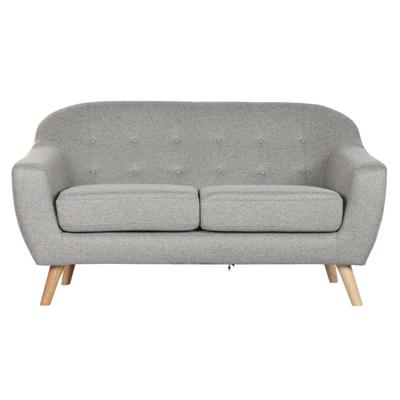 Sofa Home ESPRIT Grijs Crème Natuurlijk Scandi 146 x 84 x 82 cm