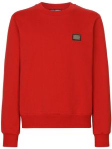 Dolce & Gabbana sweat en jersey DG Essentials - Rouge