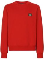 Dolce & Gabbana sweat en jersey DG Essentials - Rouge - thumbnail