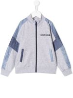 Roberto Cavalli Junior Veste de survêtement à patchwork - Gris - thumbnail