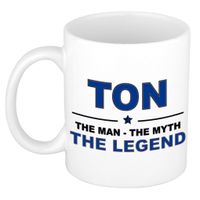 Ton The man, The myth the legend cadeau koffie mok / thee beker 300 ml