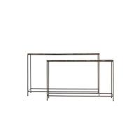 Light&living Side table S|2 120x21x72+140x25x82 cm MORENA bruin mar...