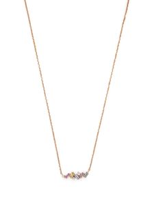 Suzanne Kalan collier Fireworks en or rose 18ct serti de saphirs et diamants