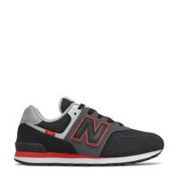 New Balance 574 sneakers zwart/grijs/rood - thumbnail