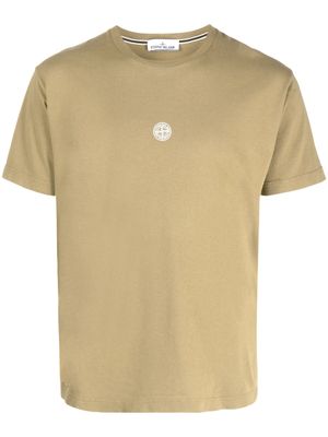 Stone Island t-shirt en coton à logo imprimé - Vert