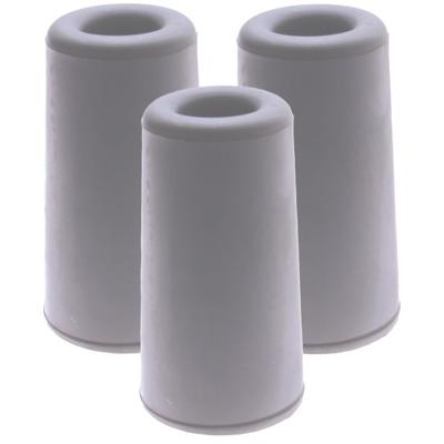 Benson Deurbuffers / deurstoppers rubbers - 3x - grijs - 75 x 40 mm - met schroefbevestiging
