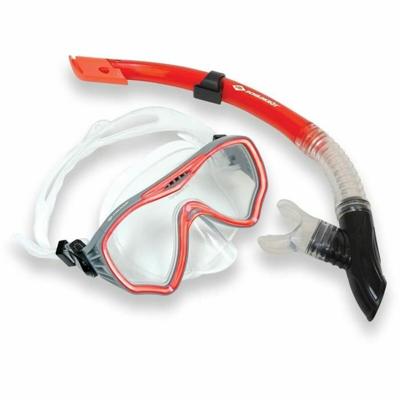 Snorkelbril en -buis voor Kinderen Schildkröt Rood Grijs Één maat