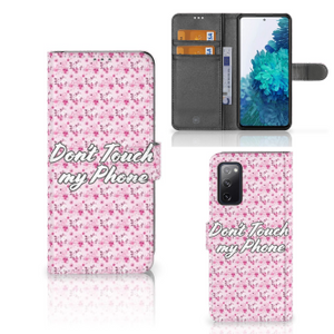 Samsung Galaxy S20 FE Portemonnee Hoesje Flowers Pink DTMP