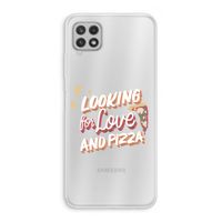 Pizza is the answer: Samsung Galaxy A22 4G Transparant Hoesje