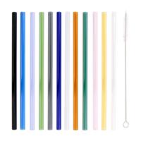 Alpina gekleurde rietjes glas 13-delig