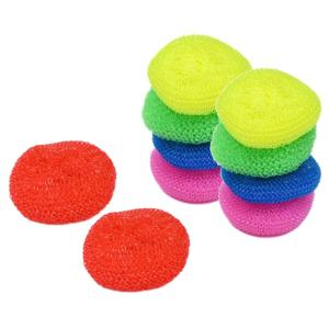 Benson schuursponzen - 10x - grof - groot - polyester - multi - voor pannen en meer
