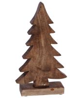 Kerstboom 33cm hout op standaard - thumbnail