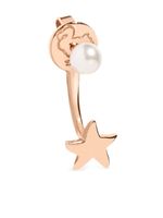 Dodo bijoux d'oreille Stellina en or rose 9ct - thumbnail