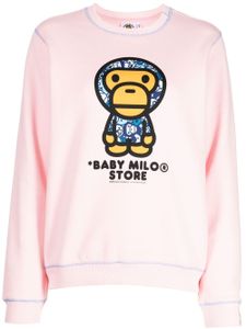 *BABY MILO® STORE BY *A BATHING APE® sweat à logo imprimé - Rose