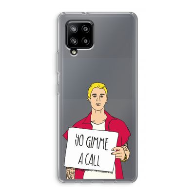 Gimme a call: Samsung Galaxy A42 5G Transparant Hoesje