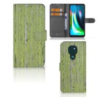 Motorola Moto G9 Play | E7 Plus | Book Style Case | Green Wood