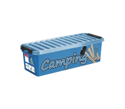 Sunware Q-line camping box met inzet 9,5L blauw zwart
