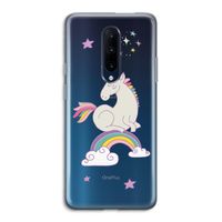 Regenboog eenhoorn: OnePlus 7 Pro Transparant Hoesje