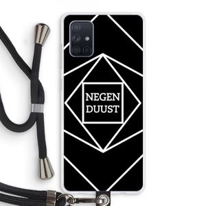 Negenduust geometrisch: Samsung Galaxy A71 Transparant Hoesje met koord