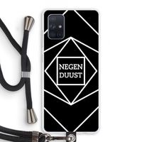 Negenduust geometrisch: Samsung Galaxy A71 Transparant Hoesje met koord
