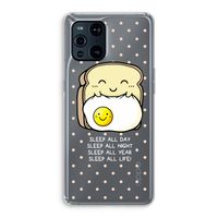 Sleep All Day: Oppo Find X3 Transparant Hoesje